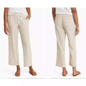 Caslon flax pinstripe linen pant XS